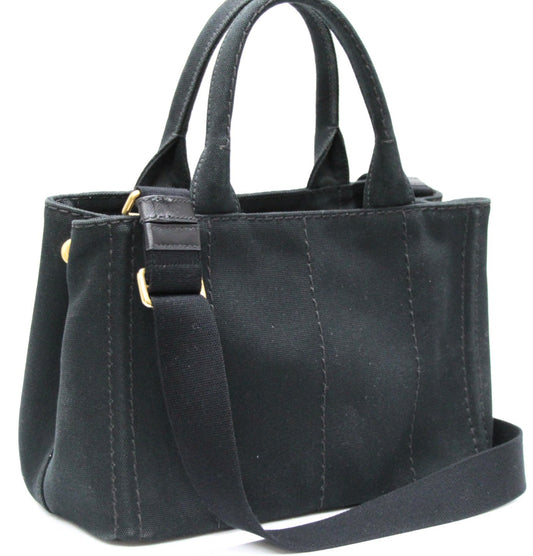 PRADA Canapa Mini Canvas 2WAY Tote Bag Size ONE SIZE