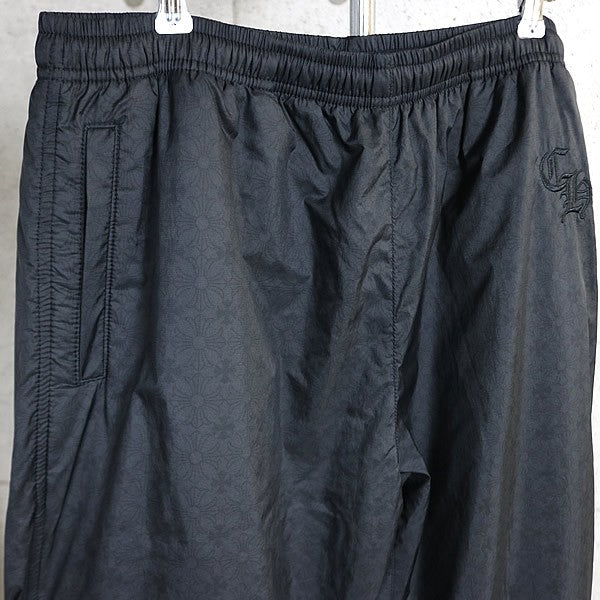 CHROME HEARTS CH Embro Logo Print Track Pants Black Sweatpants Size M