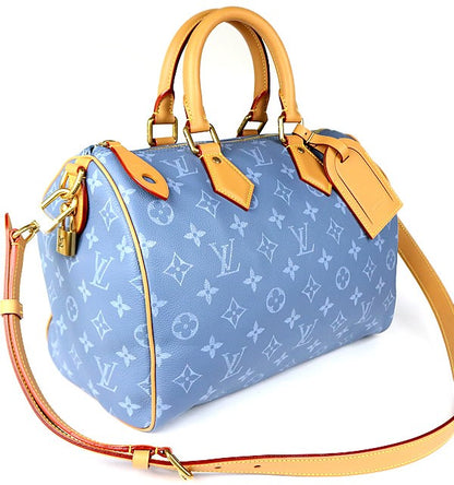 LOUIS VUITTON Speedy P9 30 Handbag Blue Size ONE SIZE