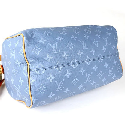 LOUIS VUITTON Speedy P9 30 Handbag Blue Size ONE SIZE