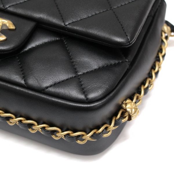 CHANEL Matelasse 18 Chain Around Lambskin Bag Size ONE SIZE