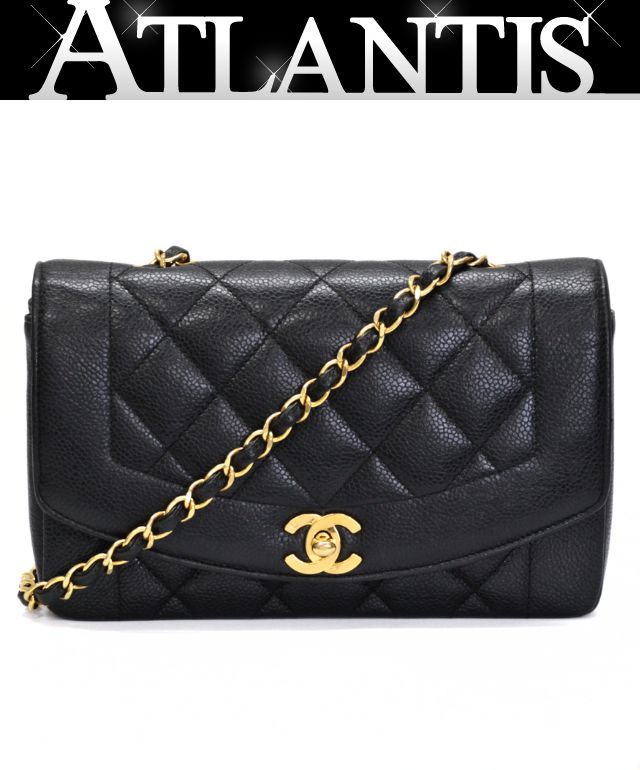 CHANEL Diana 22 Matelasse Caviar Leather Bag Size ONE SIZE