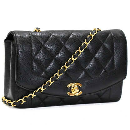 CHANEL Diana 22 Matelasse Caviar Leather Bag Size ONE SIZE