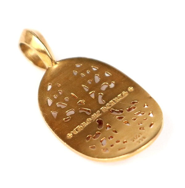 CHROME HEARTS 22K Cross Pave Dia Gold Pendant Size ONE SIZE
