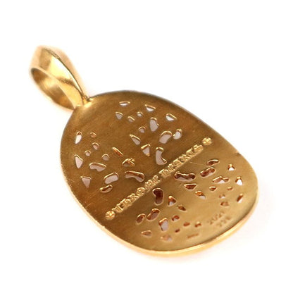 CHROME HEARTS 22K Cross Pave Dia Gold Pendant Size ONE SIZE