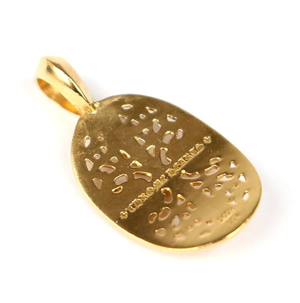CHROME HEARTS 22K Cross Pave Dia Gold Pendant Size ONE SIZE