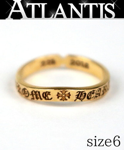 CHROME HEARTS 22K SEE YOU IN TEE Ring Gold Size ONE SIZE
