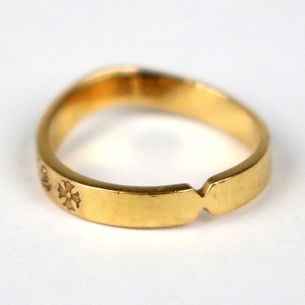 CHROME HEARTS 22K SEE YOU IN TEE Ring Gold Size ONE SIZE