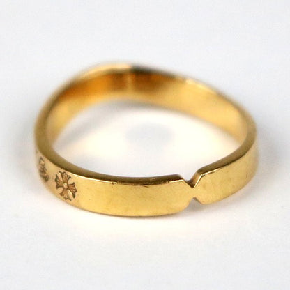 CHROME HEARTS 22K SEE YOU IN TEE Ring Gold Size ONE SIZE