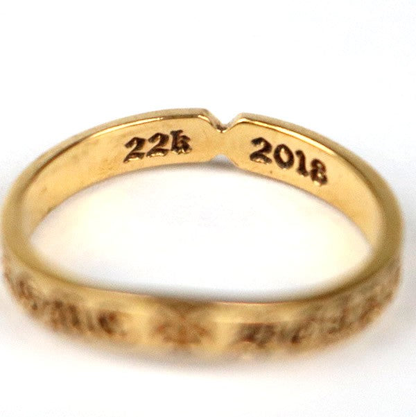 CHROME HEARTS 22K SEE YOU IN TEE Ring Gold Size ONE SIZE