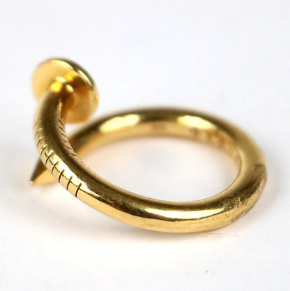CHROME HEARTS 22K CH Plus Flat Nail Ring Gold Size ONE SIZE