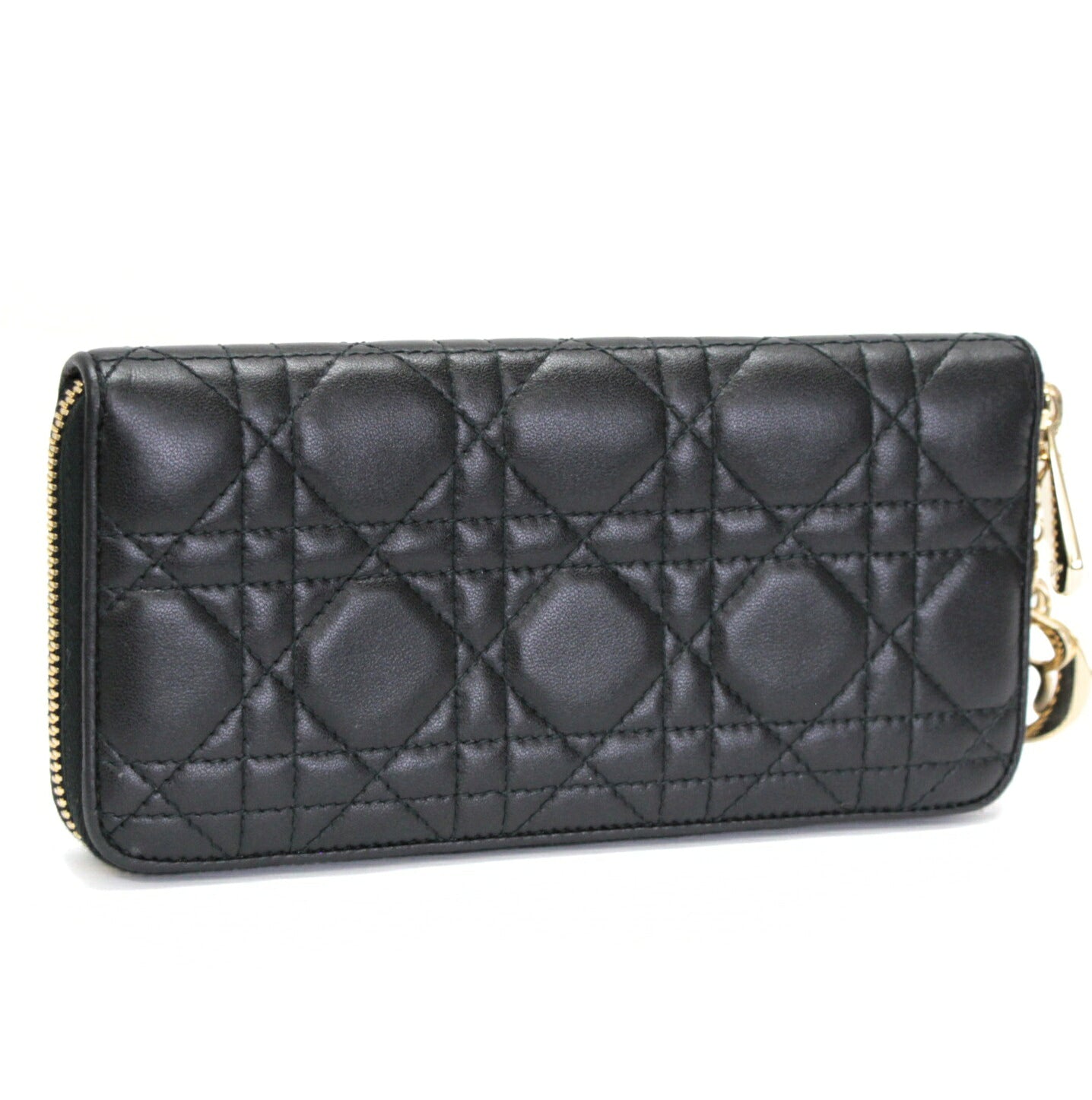 Christian Dior Voyage Lady Dior Cannage Wallet Size ONE SIZE