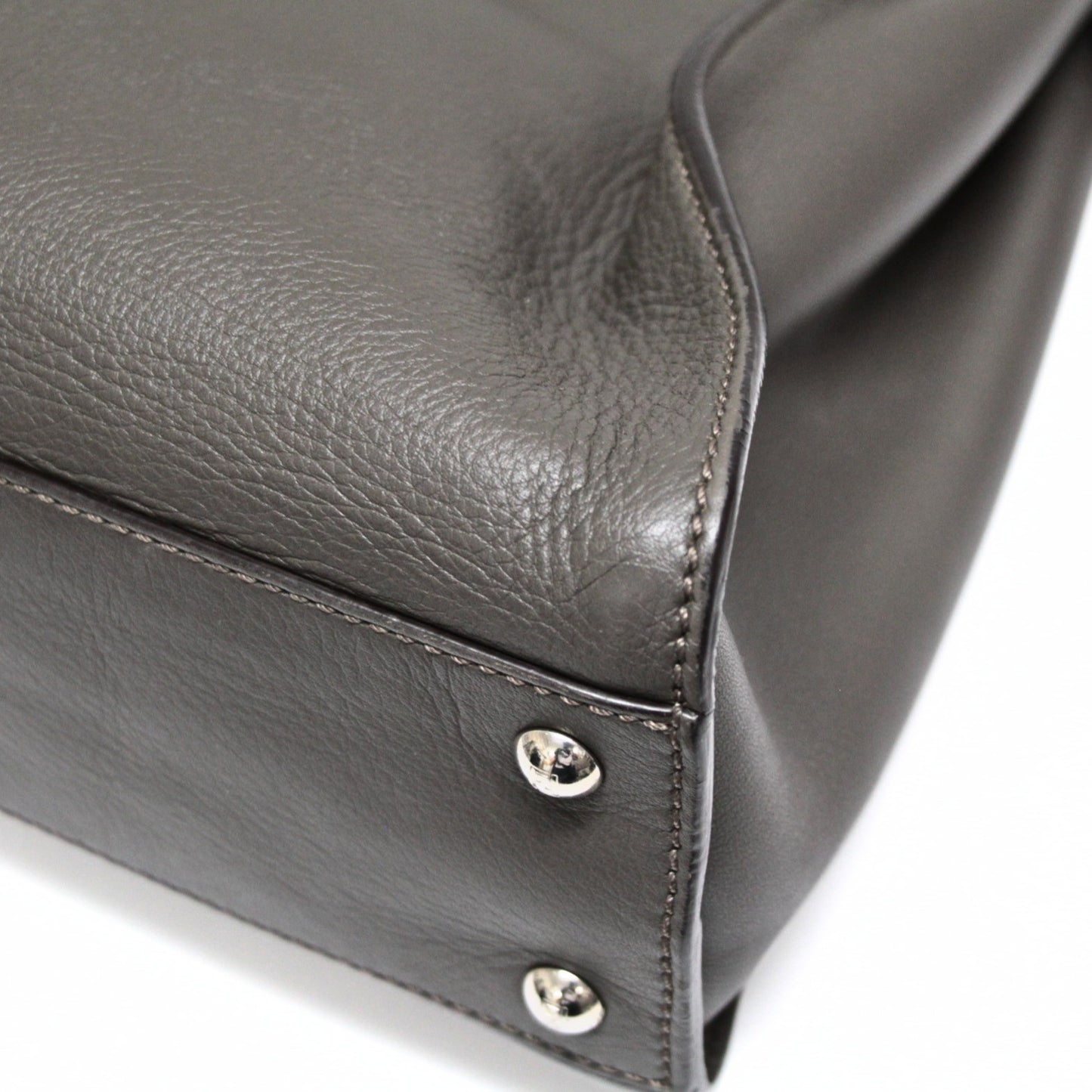 FENDI Peekaboo Medium Leather 2WAY Bag Size ONE SIZE