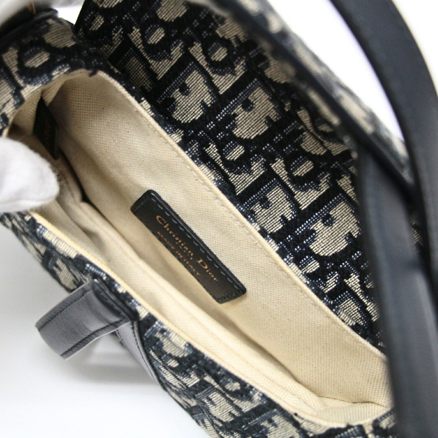 Christian Dior Small Saddle Trotter Bag Navy Size ONE SIZE