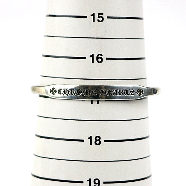 CHROME HEARTS Logo Flat Bangle Silver 925 Size ONE SIZE