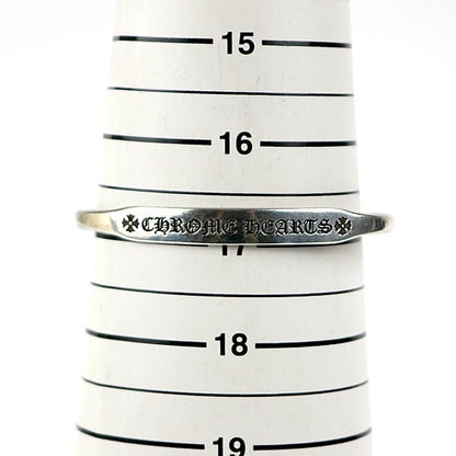 CHROME HEARTS Logo Flat Bangle Silver 925 Size ONE SIZE