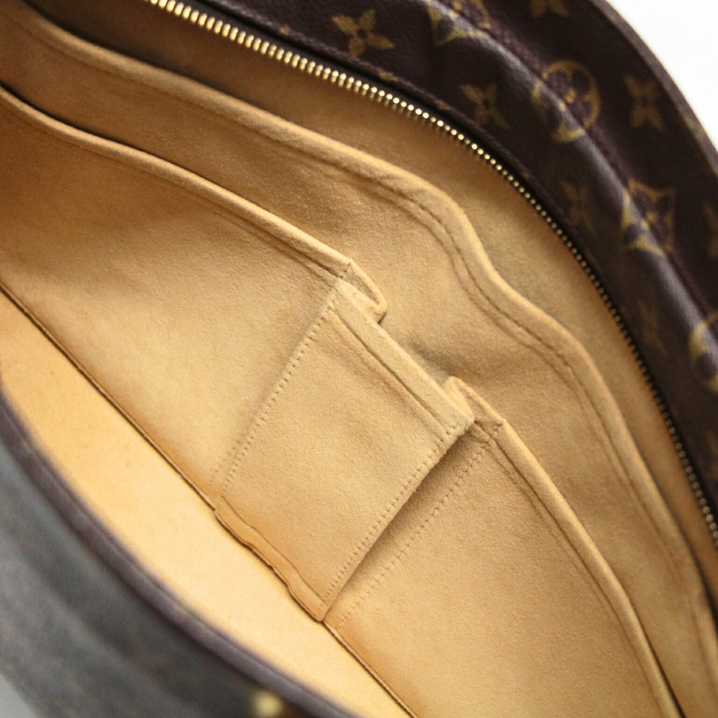 LOUIS VUITTON Reco Monogram Shoulder Bag Brown Size ONE SIZE