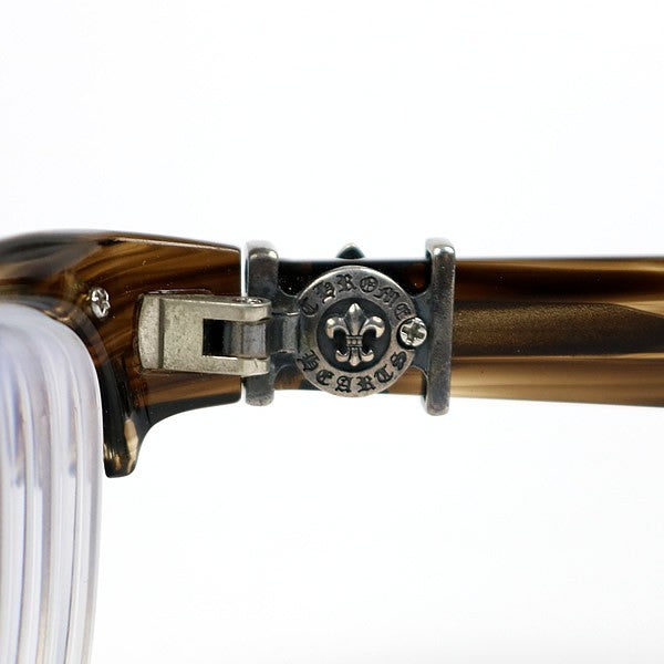 CHROME HEARTS Clear Tortoise Eyeglasses Size ONE SIZE