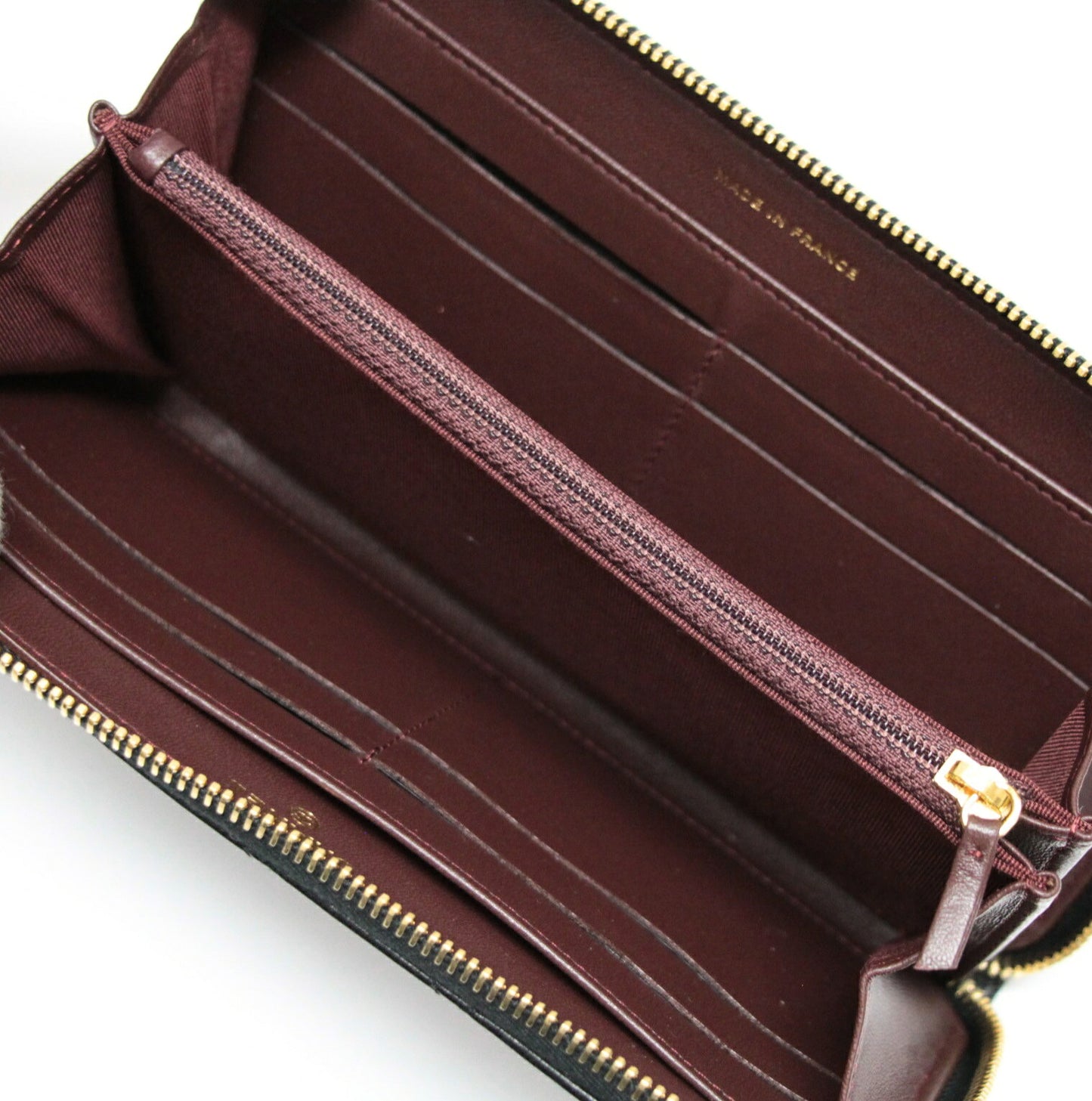 CHANEL Matelasse Lambskin Round Long Wallet Size ONE SIZE