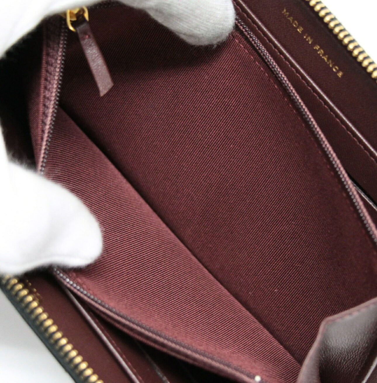 CHANEL Matelasse Lambskin Round Long Wallet Size ONE SIZE