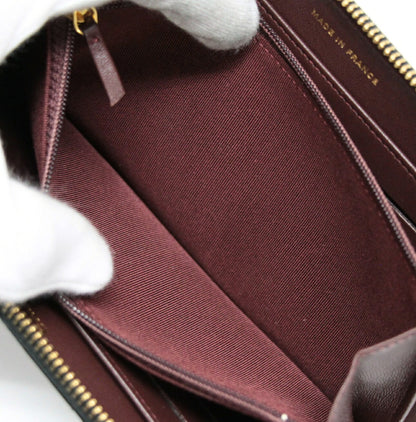 CHANEL Matelasse Lambskin Round Long Wallet Size ONE SIZE