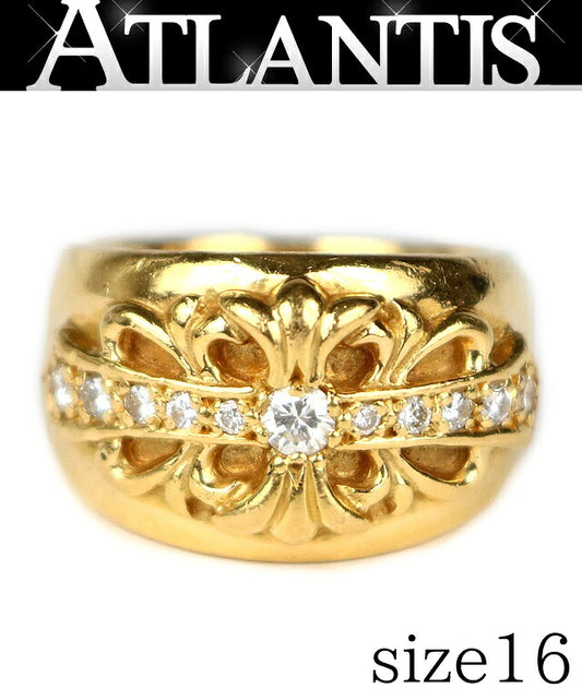 CHROME HEARTS 22K Old Floral Cross Pave Size ONE SIZE