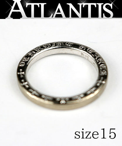 CHROME HEARTS 18K WG NTFL Ring Silver Size ONE SIZE
