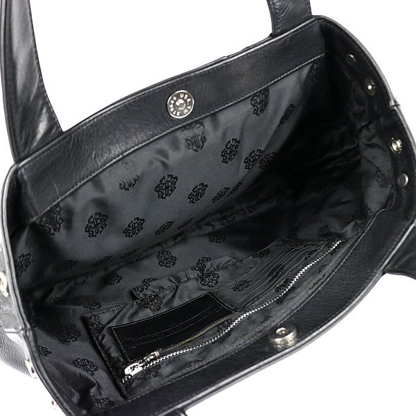 CHROME HEARTS JJDEAN Leather Handbag Black Size ONE SIZE