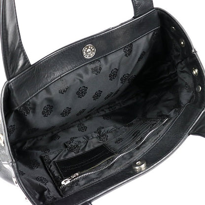 CHROME HEARTS JJDEAN Leather Handbag Black Size ONE SIZE