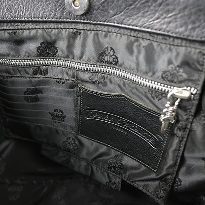 CHROME HEARTS JJDEAN Leather Handbag Black Size ONE SIZE