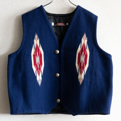 CENTINELA TRADITIONAL ARTS Chimayo vest Blue Size 44