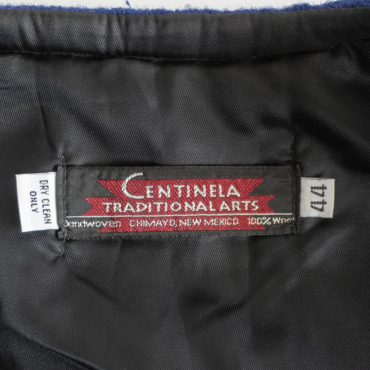 CENTINELA TRADITIONAL ARTS Chimayo vest Blue Size 44