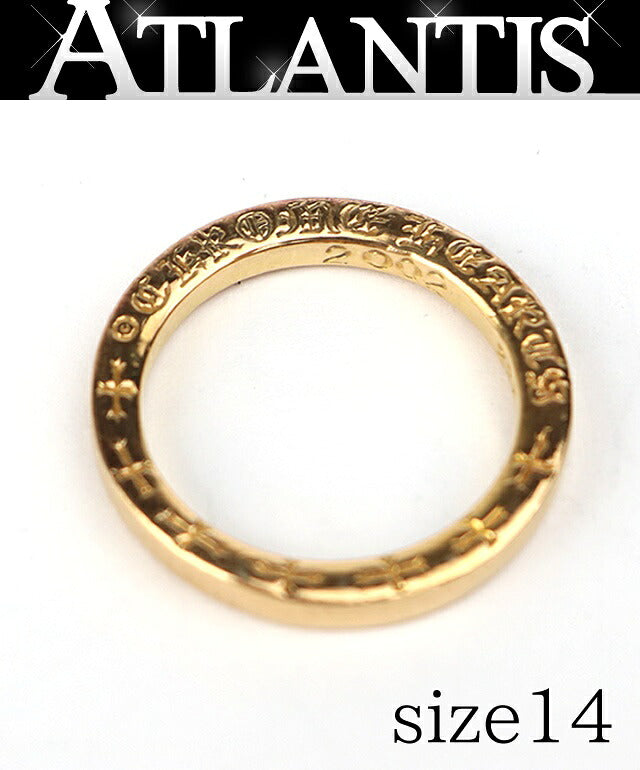 CHROME HEARTS 22K NTFL Ring Gold Size ONE SIZE