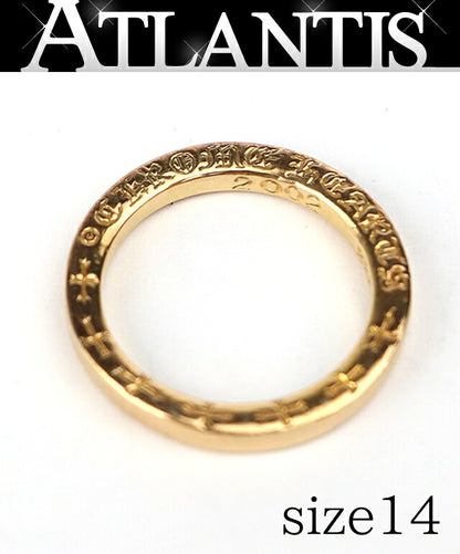 CHROME HEARTS 22K NTFL Ring Gold Size ONE SIZE