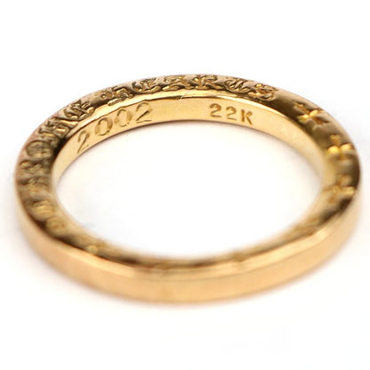 CHROME HEARTS 22K NTFL Ring Gold Size ONE SIZE