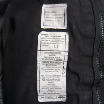 ECWCS GORE-TEX Gen 2 Parka Jacket Black Size XL