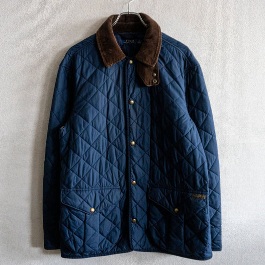 POLO RALPH LAUREN Corduroy Collar Quilted Jacket Navy Size M