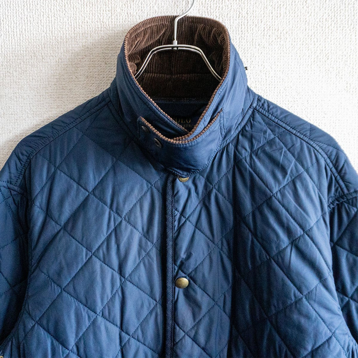 POLO RALPH LAUREN Corduroy Collar Quilted Jacket Navy Size M