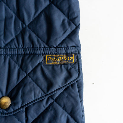 POLO RALPH LAUREN Corduroy Collar Quilted Jacket Navy Size M
