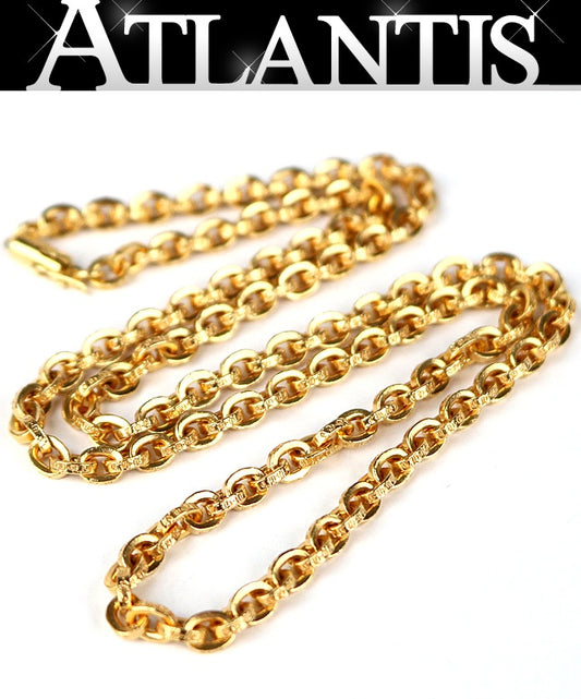 CHROME HEARTS 22K Paper Chain Necklace Gold Size ONE SIZE