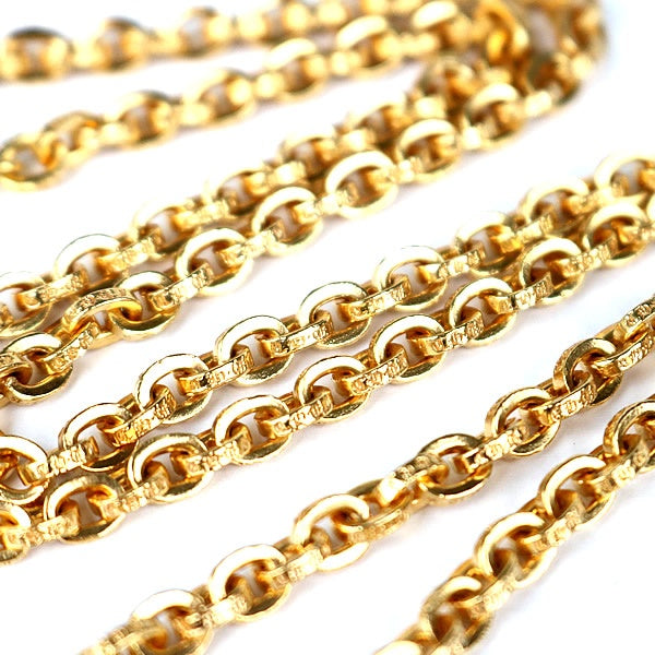 CHROME HEARTS 22K Paper Chain Necklace Gold Size ONE SIZE