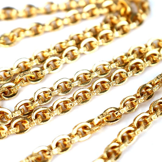 CHROME HEARTS 22K Paper Chain Necklace Gold Size ONE SIZE