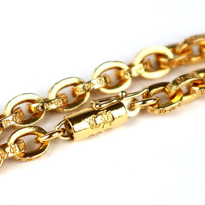 CHROME HEARTS 22K Paper Chain Necklace Gold Size ONE SIZE