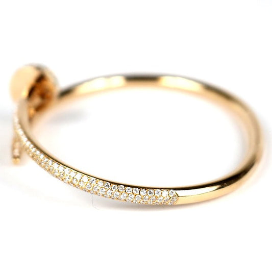 Cartier Juste un Clou Diamond Bracelet Pink Gold Size 17