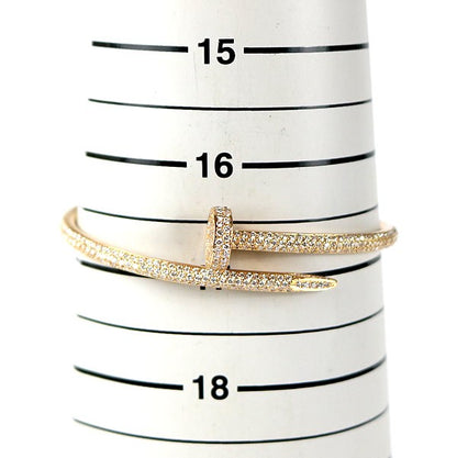 Cartier Juste un Clou Diamond Bracelet Pink Gold Size 17