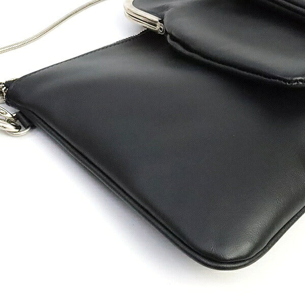 Maison Margiela Leather 2-Way Frame Bag Black Size ONE SIZE