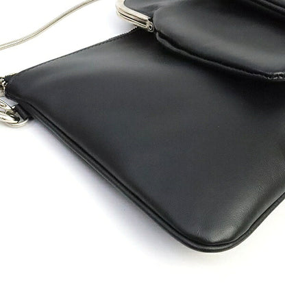 Maison Margiela Leather 2-Way Frame Bag Black Size ONE SIZE