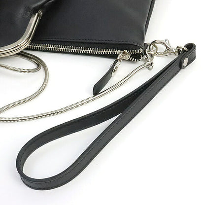 Maison Margiela Leather 2-Way Frame Bag Black Size ONE SIZE