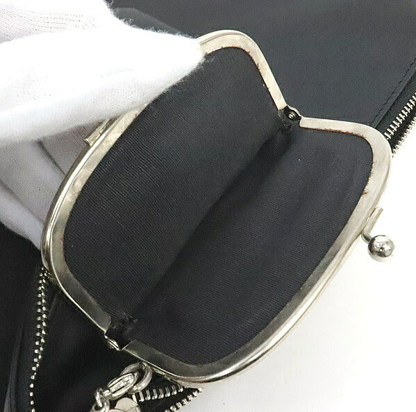 Maison Margiela Leather 2-Way Frame Bag Black Size ONE SIZE