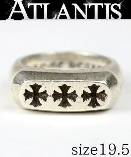 CHROME HEARTS LIL PJ CH Plus Ring Silver 925 Size ONE SIZE